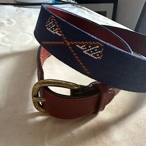 Handsome Smathers and Branson Handstitched Needlepoint Men’s Belt size 36.